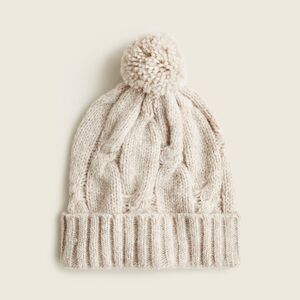 NWT J.CREW Chunky cable-knit beanie